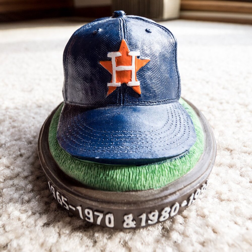 Houston Astros Hat Figurine